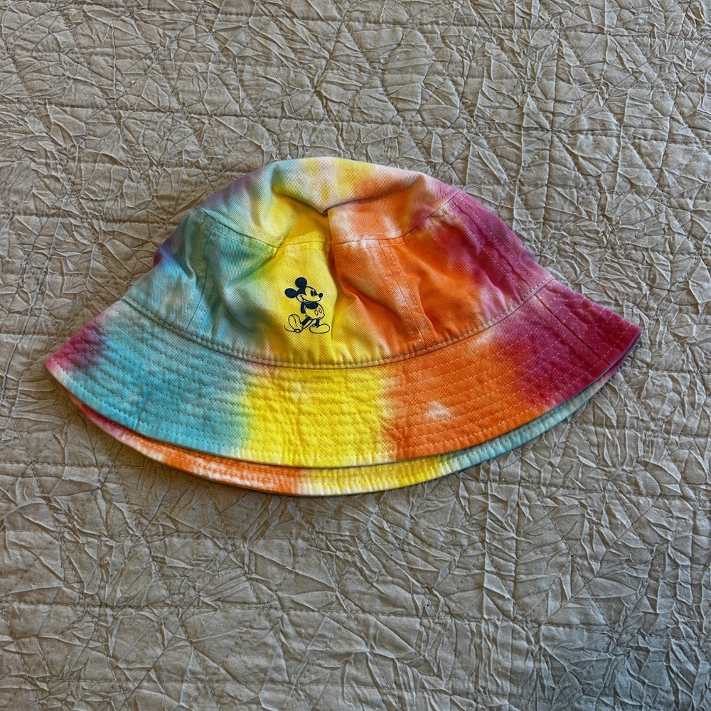 Disney Tie-Dye Bucket Hat with Mickey Mouse Embroidery